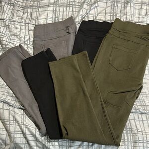 NWOT jvini Stylish Black, Gray, and Olive leggings Set